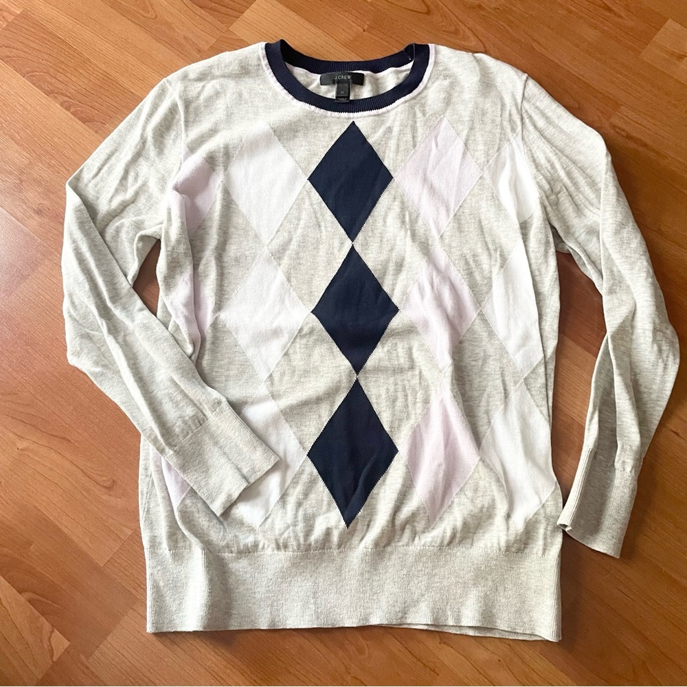 J. Crew Argyle Sweater